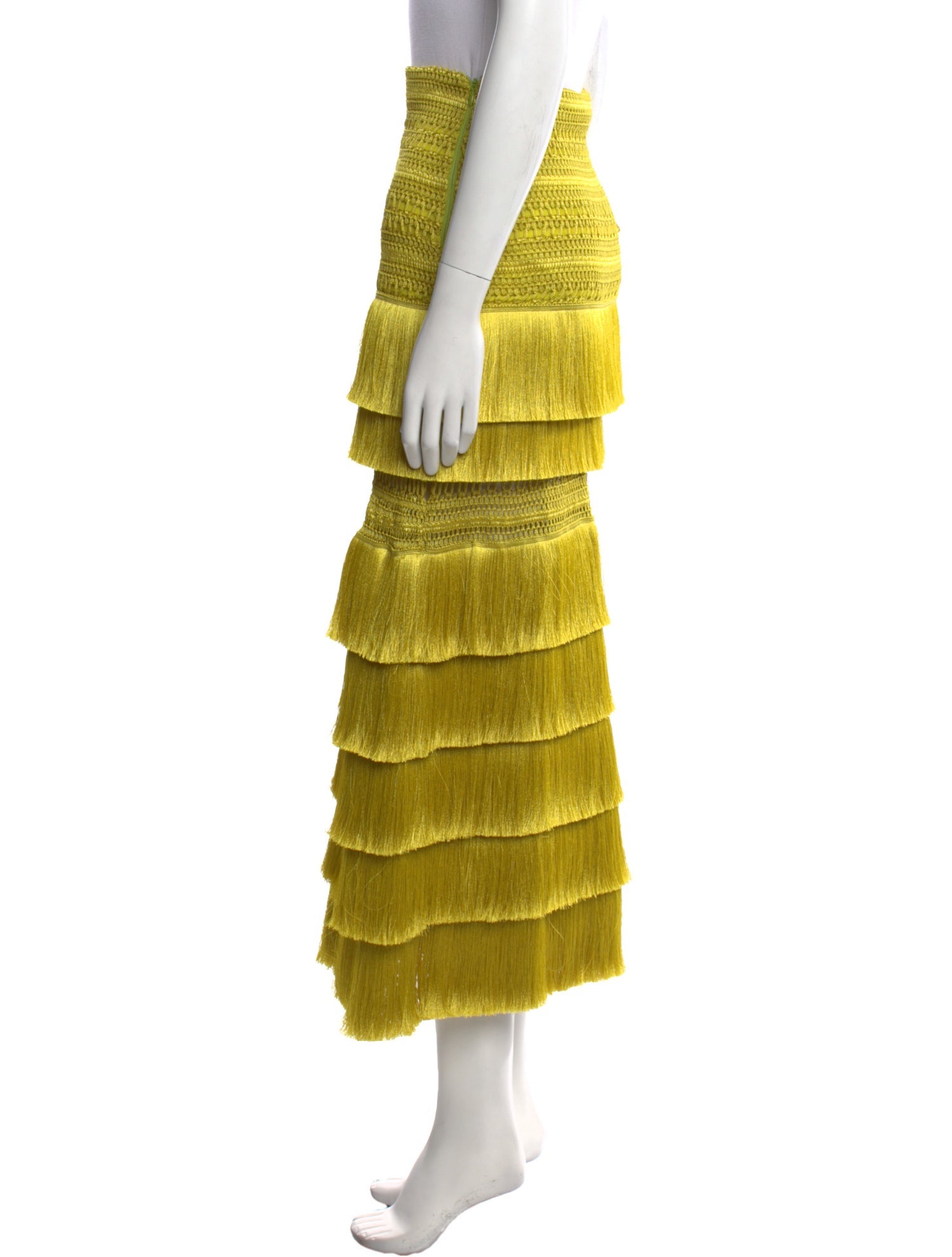 PatBO Striped Midi Length Skirt