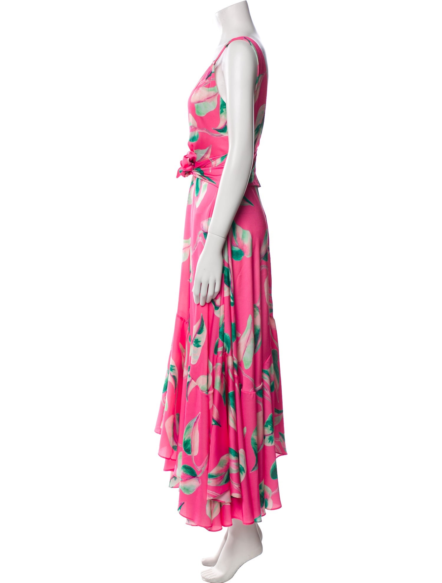 PatBO Floral Print Long Dress