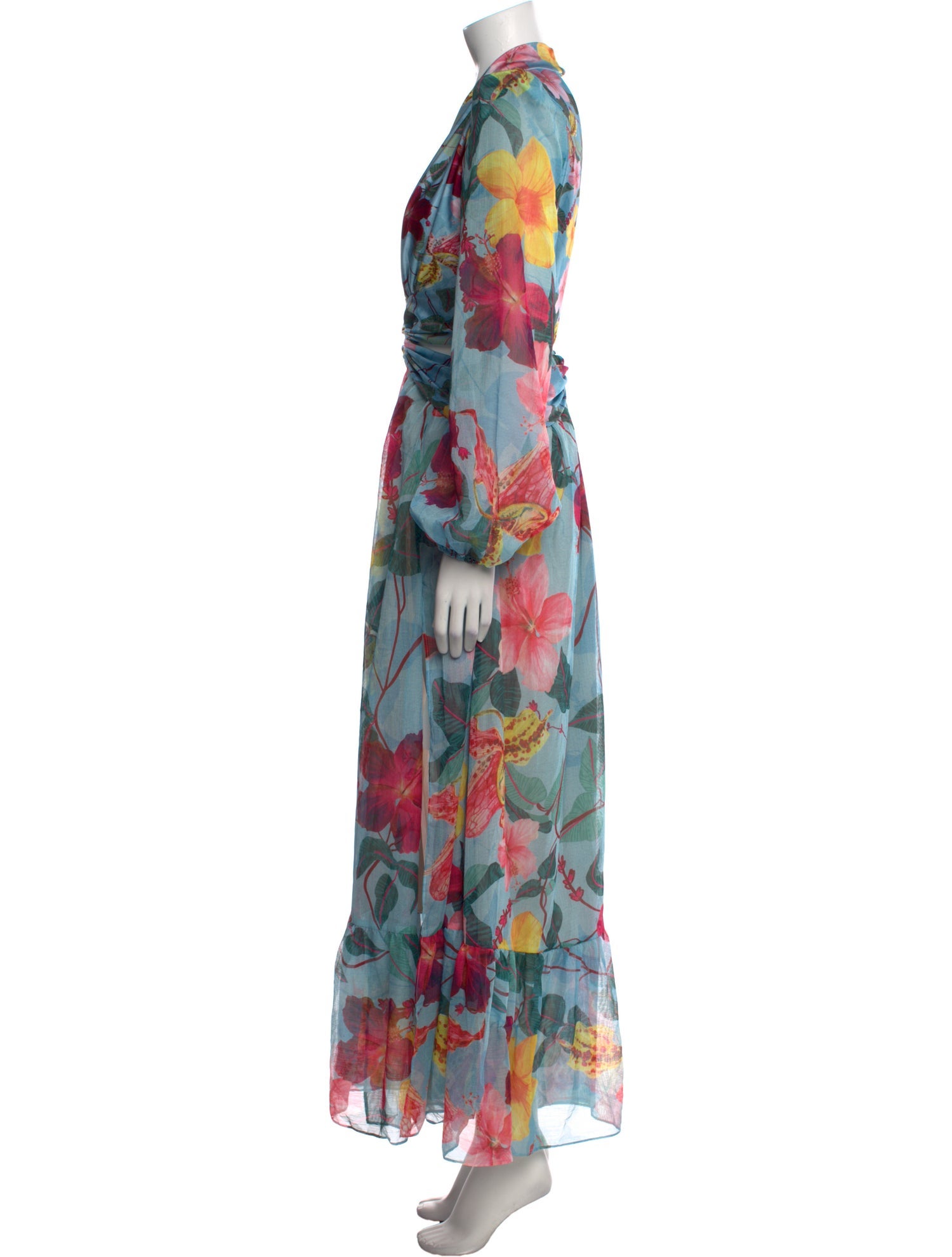 PatBO Floral Print Long Dress w/ Tags