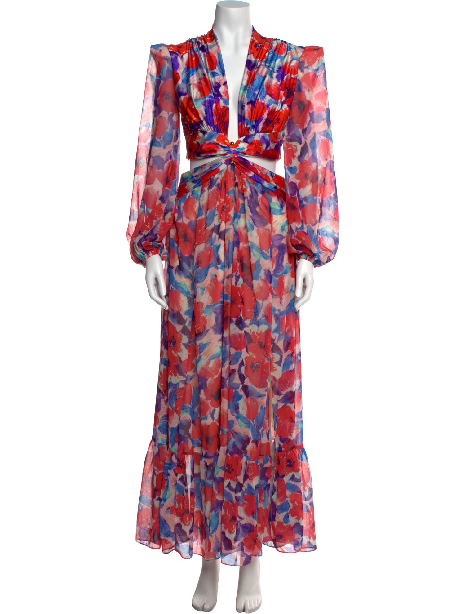 PatBO Floral Print Long Dress w/ Tags