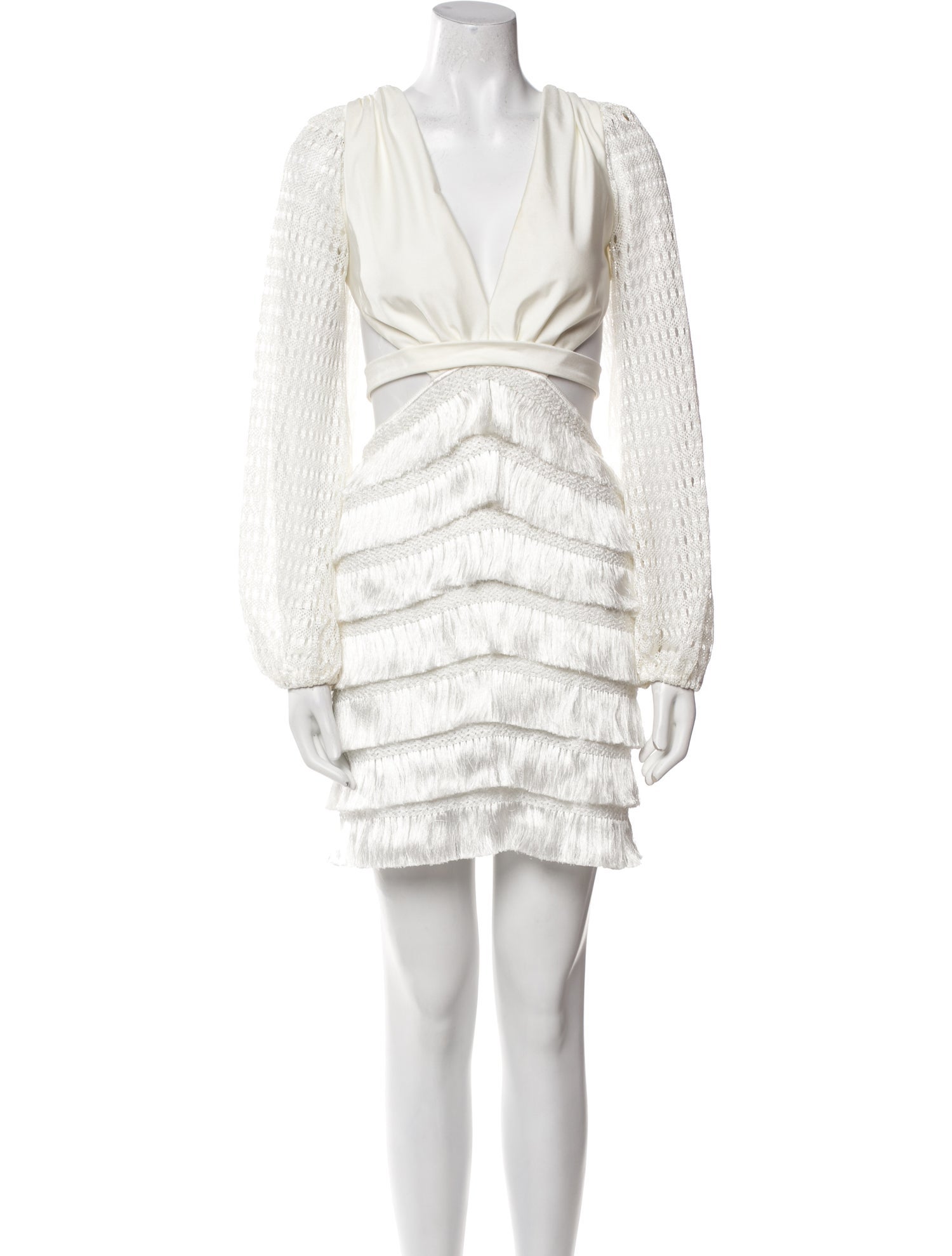 PatBO V-Neck Mini Dress