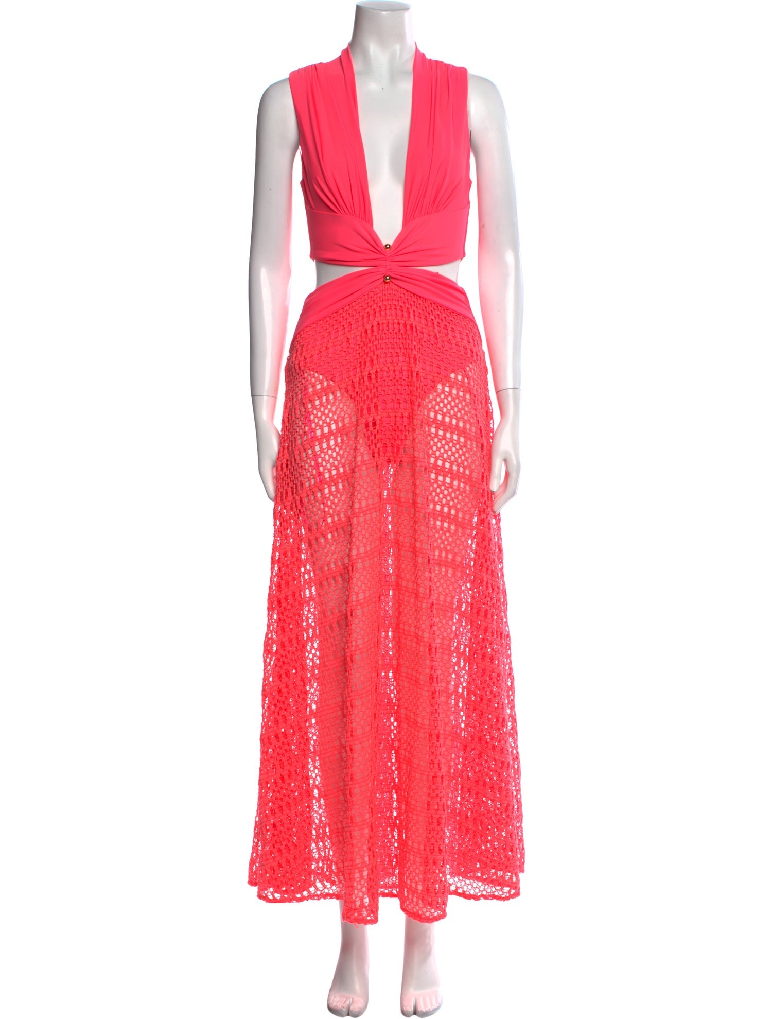 PatBO V-Neck Long Dress