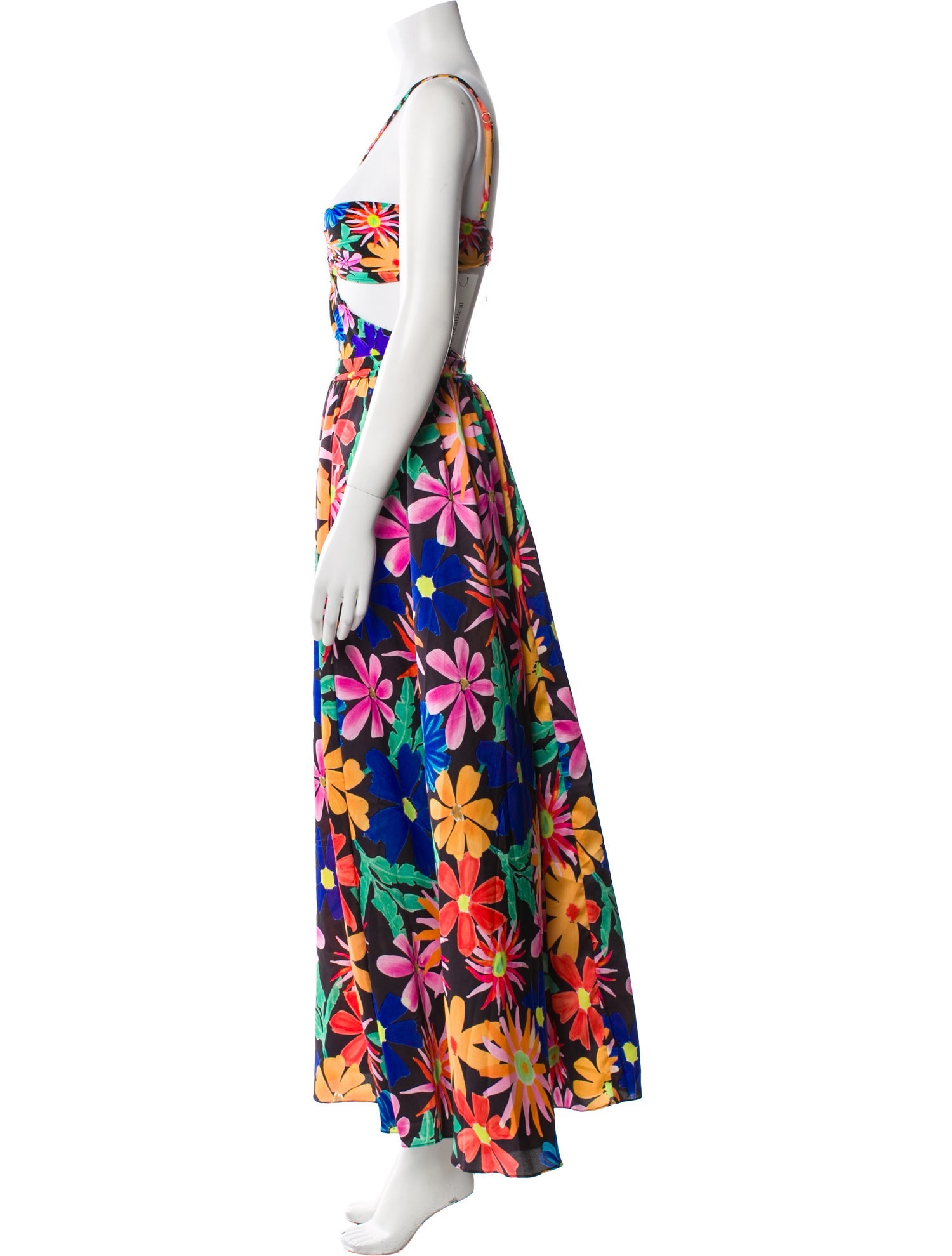 PatBO Floral Print Long Dress