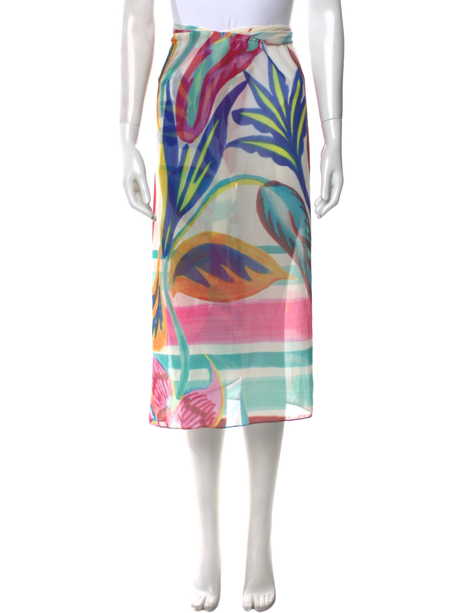 PatBO Printed Knee-Length Skirt