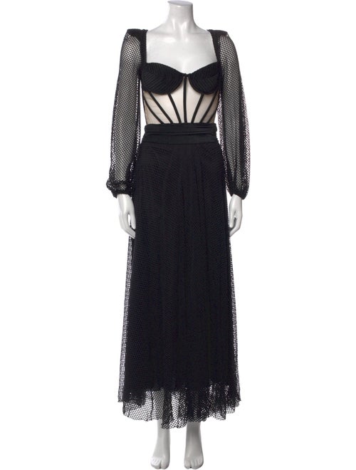 PatBO Lace Pattern Long Dress