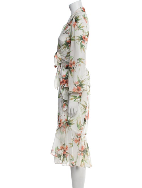 PatBO Floral Print Ruffle Embellishment Skirt Set