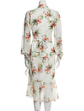 PatBO Floral Print Ruffle Embellishment Skirt Set