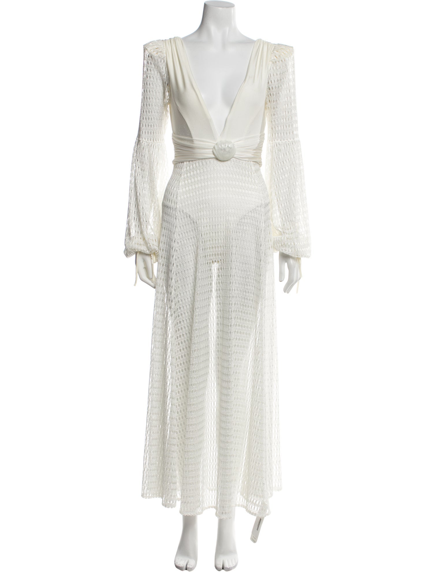 PatBO V-Neck Midi Length Dress