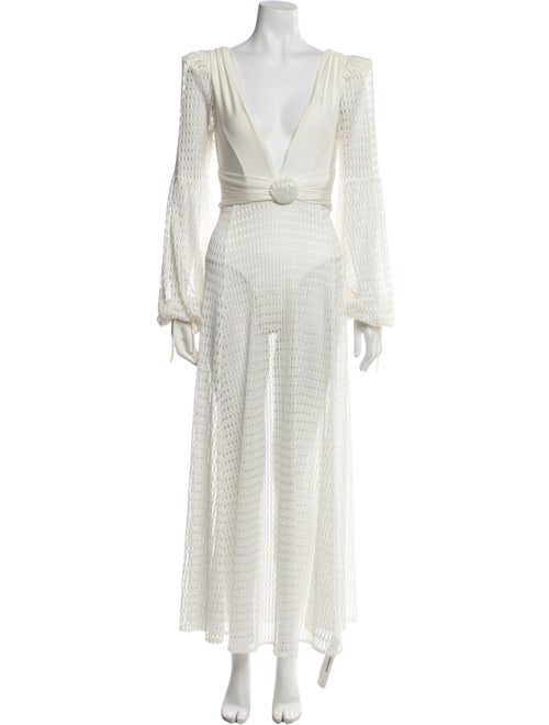 PatBO V-Neck Midi Length Dress