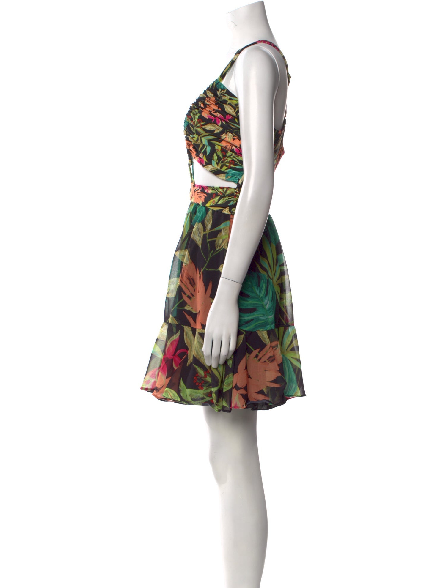 PatBO Floral Print Mini Dress