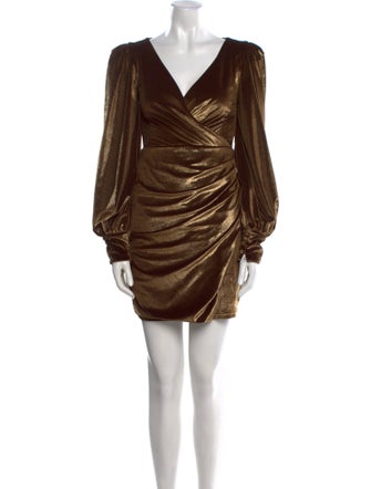 PatBO V-Neck Mini Dress