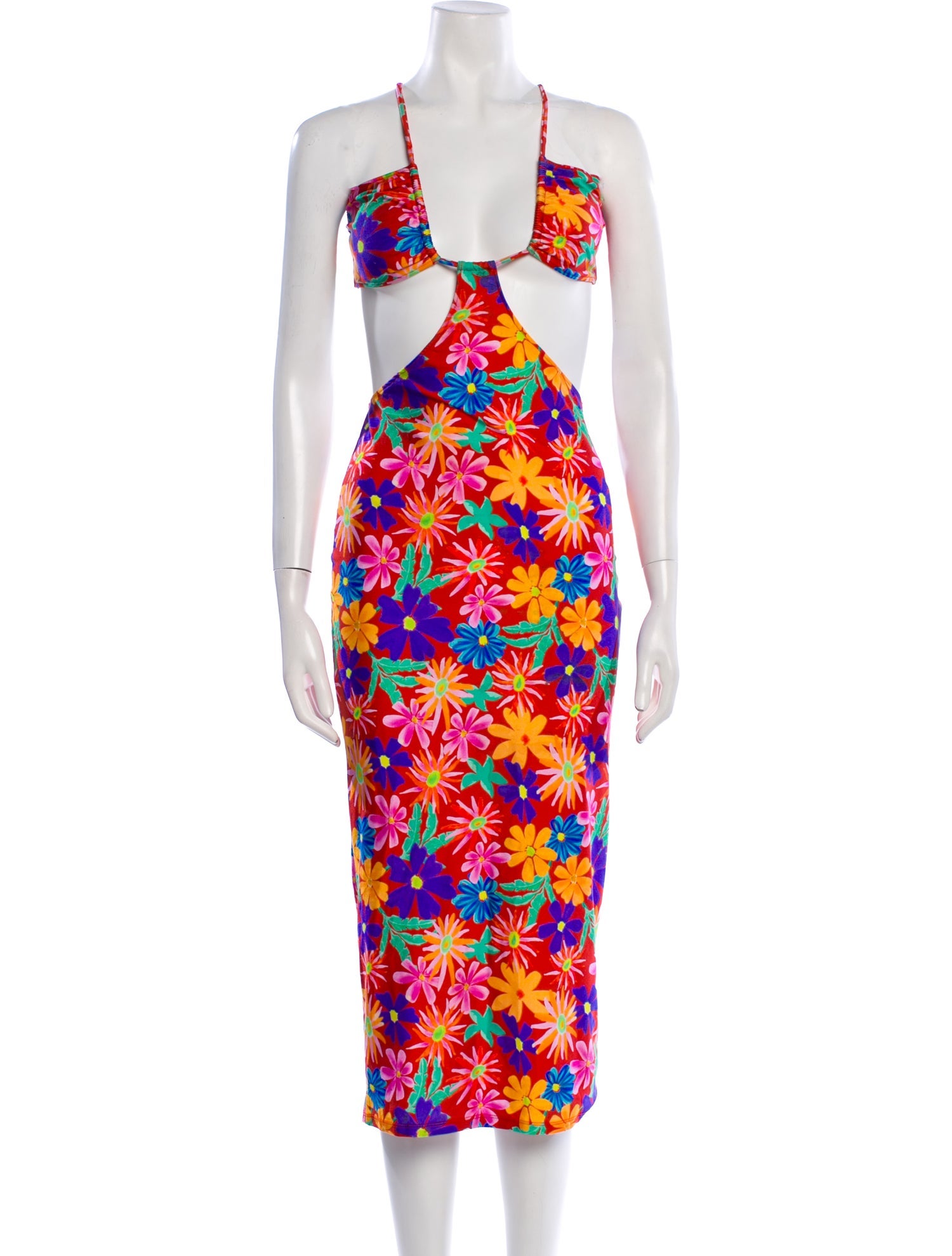 PatBO Floral Print Long Dress