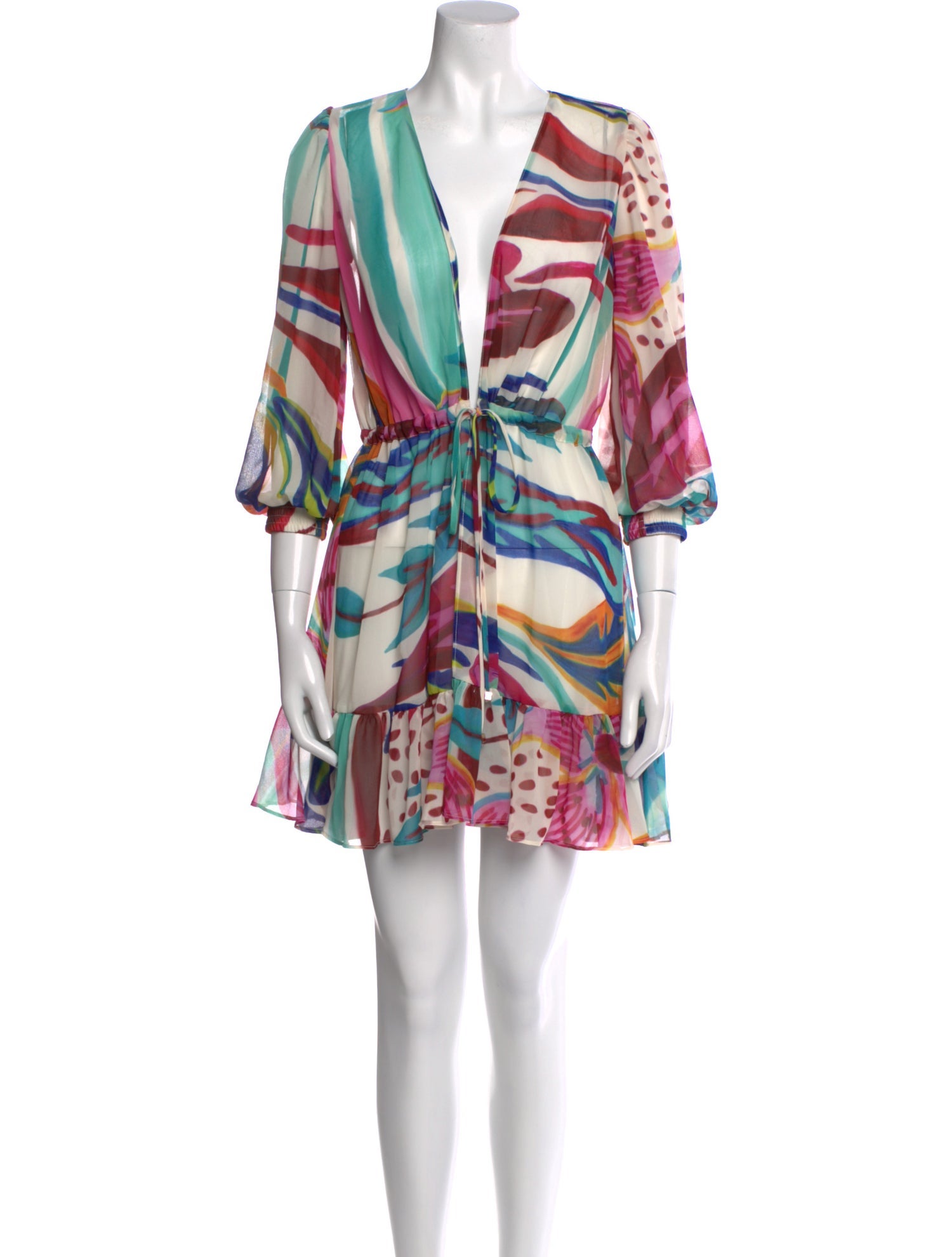 PatBO Printed Mini Dress