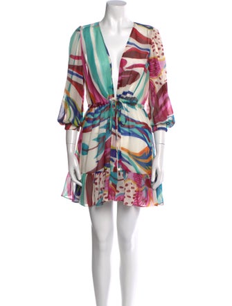 PatBO Printed Mini Dress