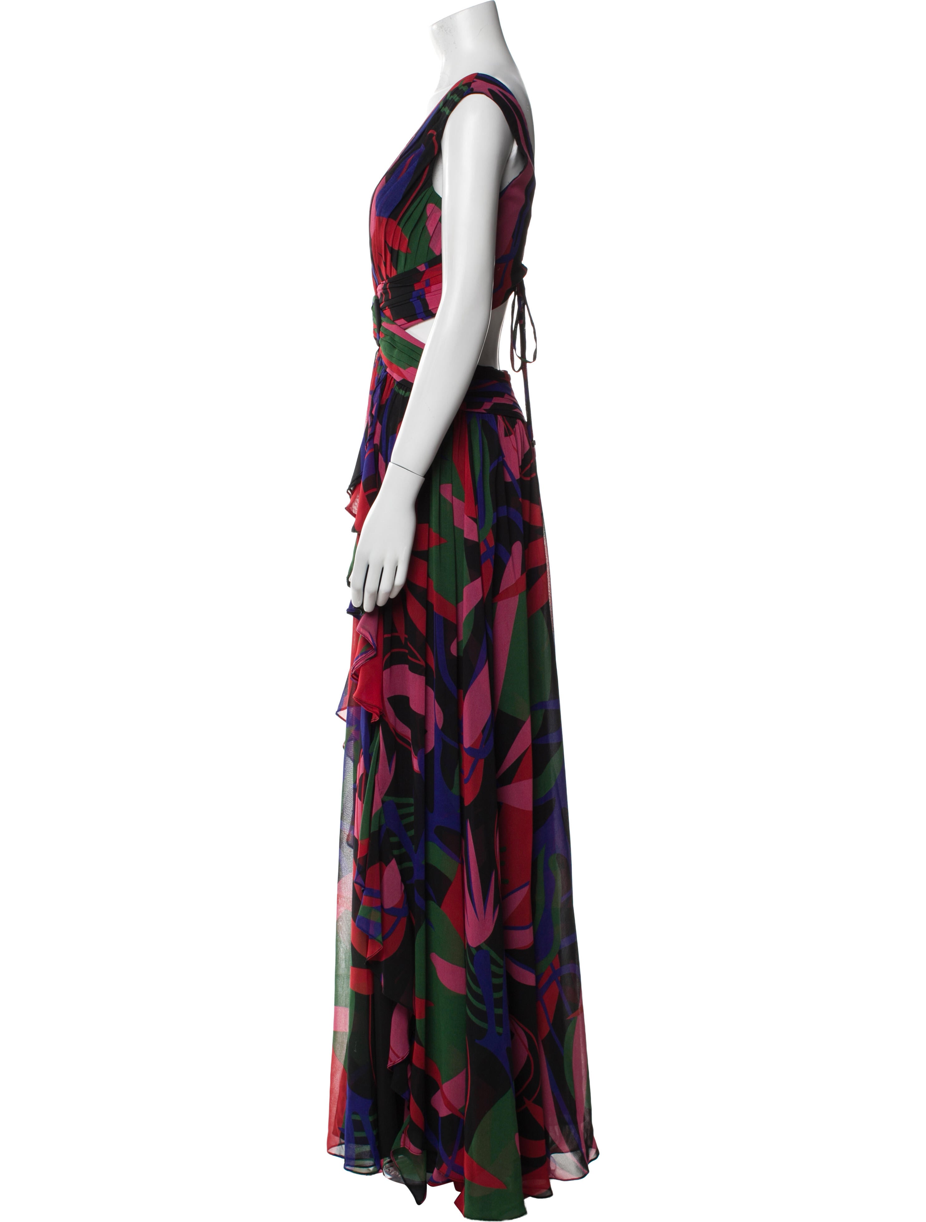 PatBO Printed Long Dress