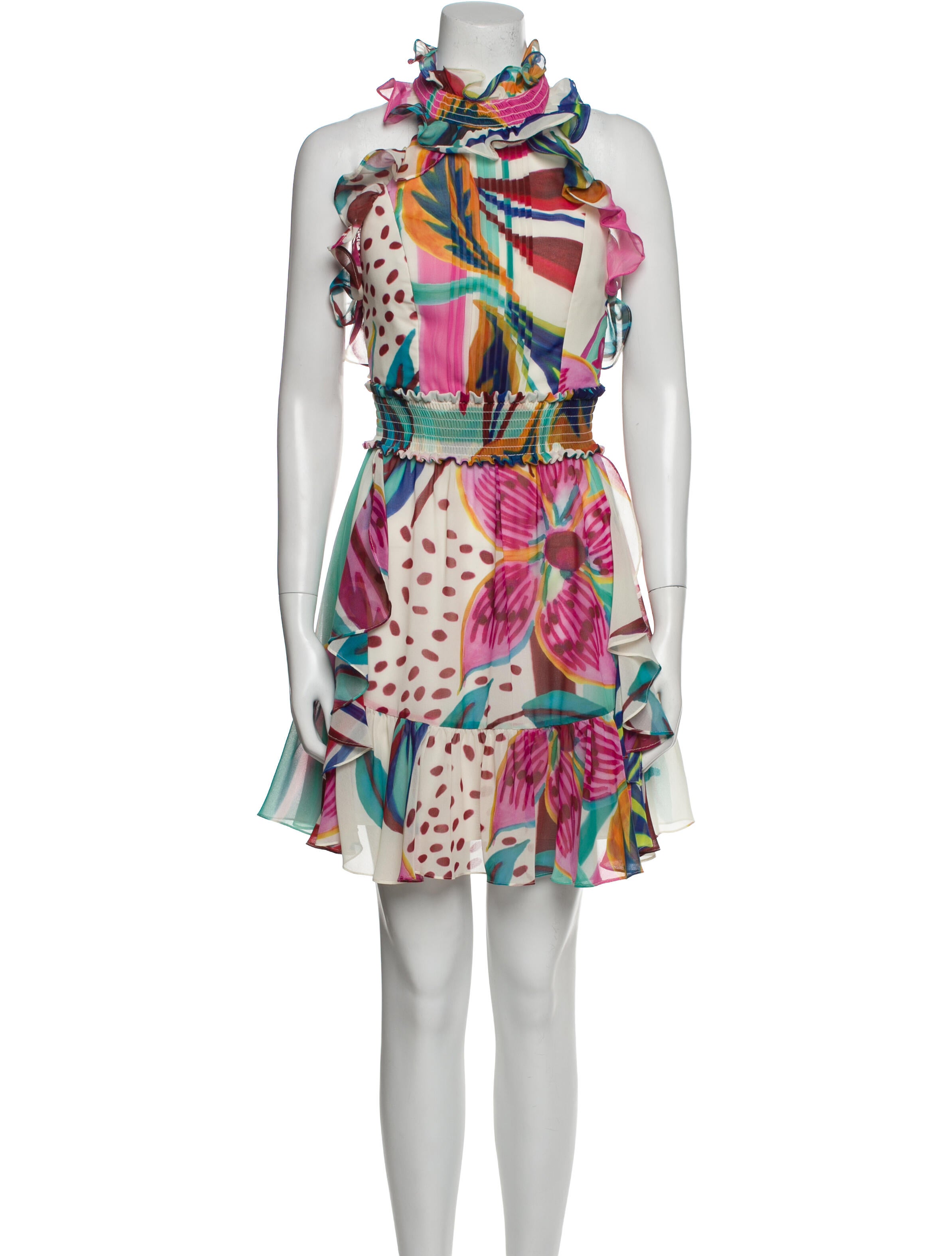 PatBO Printed Mini Dress