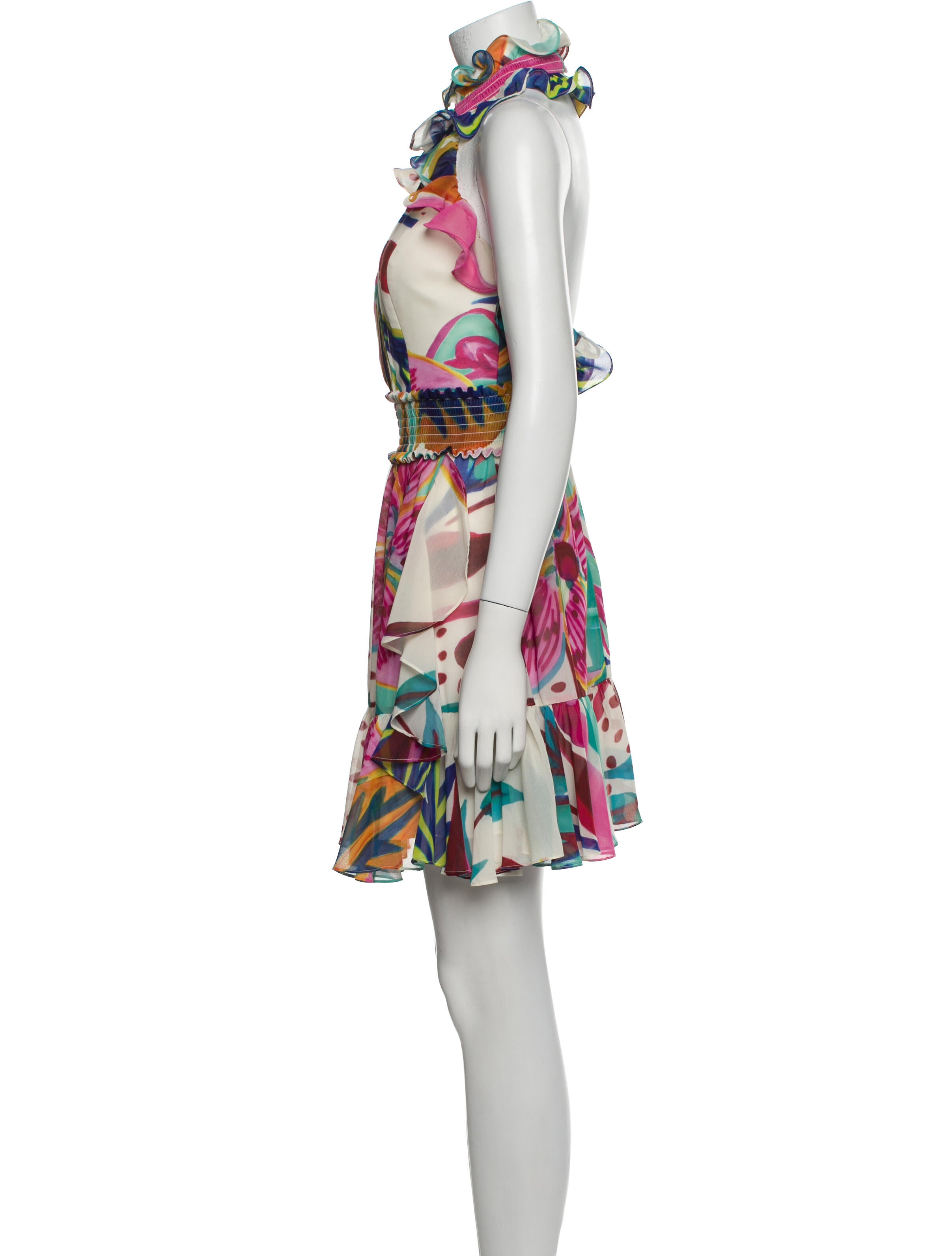 PatBO Printed Mini Dress