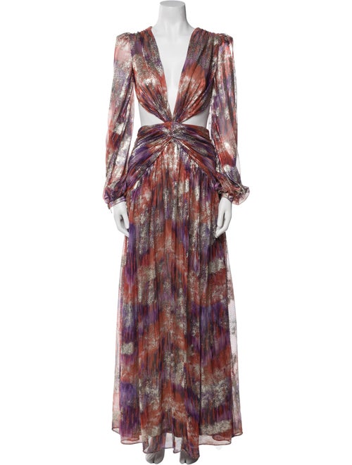 PatBO Printed Long Dress