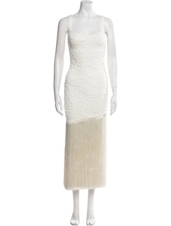 PatBO Square Neckline Mini Dress