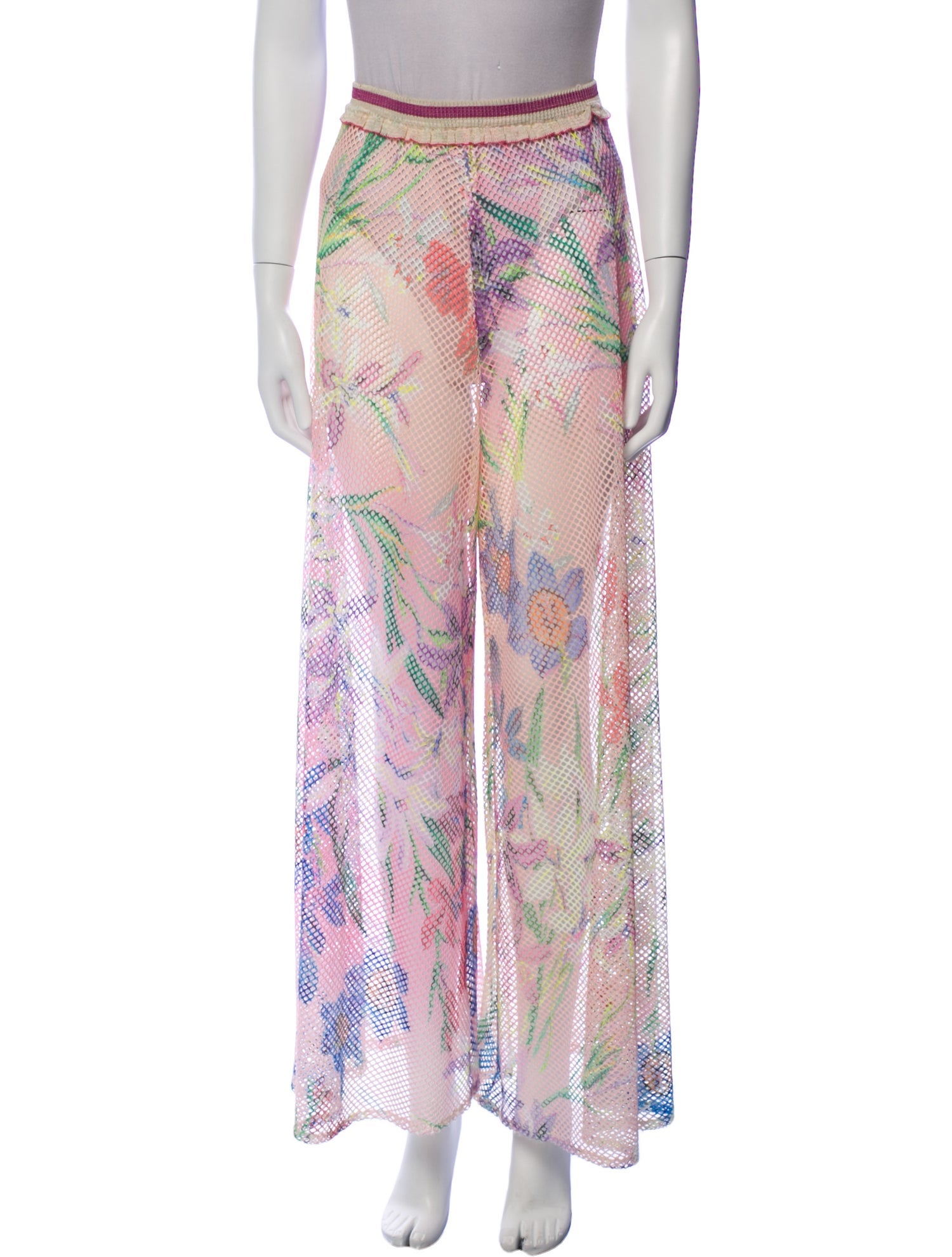 PatBO Printed Wide Leg Pants