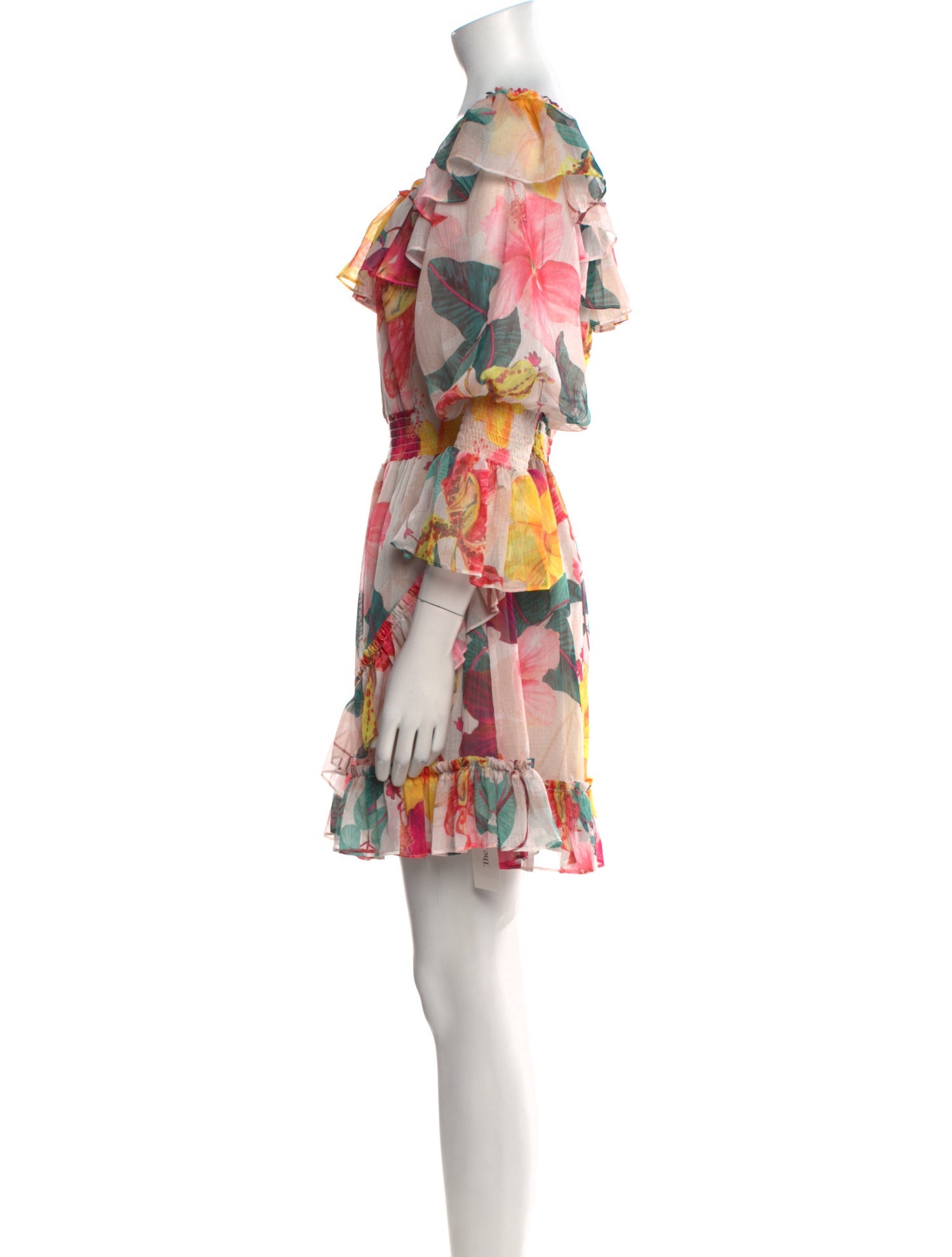 PatBO Floral Print Mini Dress