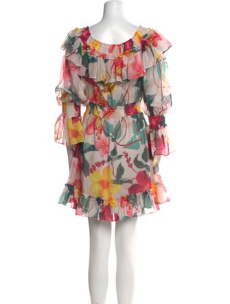 PatBO Floral Print Mini Dress
