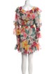 PatBO Floral Print Mini Dress