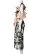 PatBO Printed V-Neck Jumpsuit