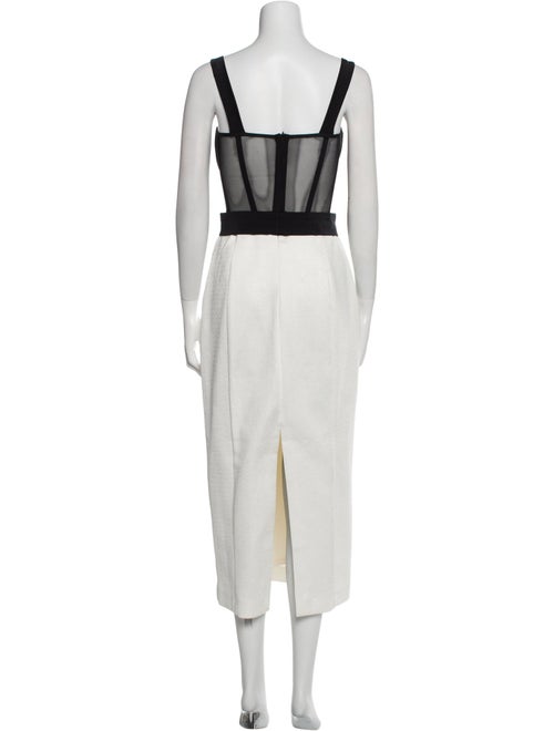 PatBO Square Neckline Long Dress