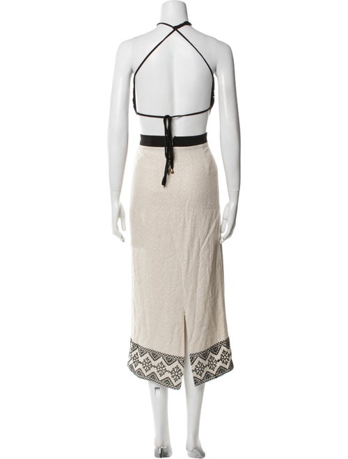 PatBO Graphic Print Midi Length Dress