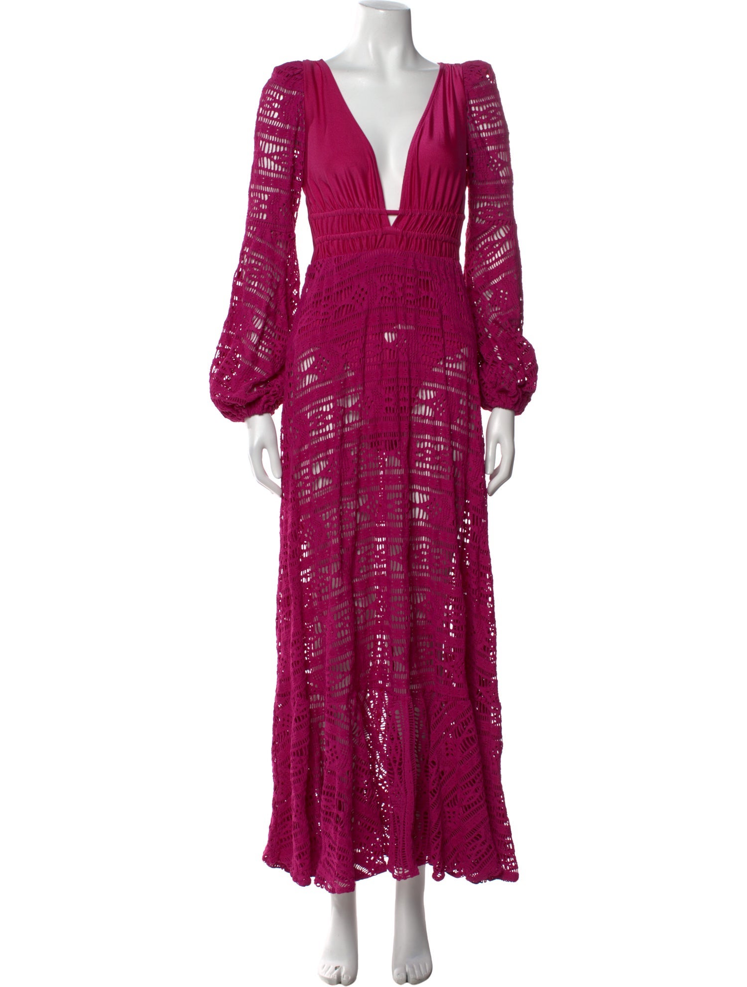 PatBO V-Neck Long Dress