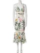 PatBO Floral Print Long Dress
