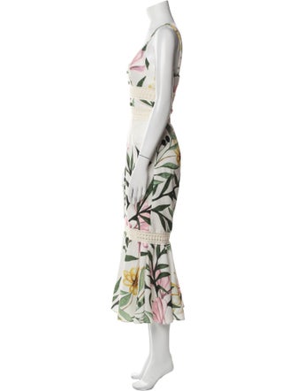 PatBO Floral Print Long Dress