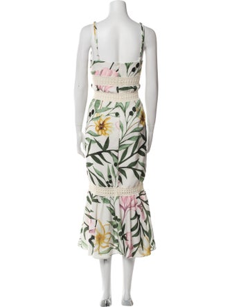 PatBO Floral Print Long Dress