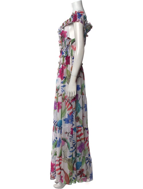 PatBO Floral Print Long Dress