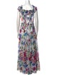 PatBO Floral Print Long Dress