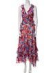 PatBO Floral Print Midi Length Dress