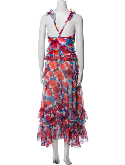 PatBO Floral Print Midi Length Dress