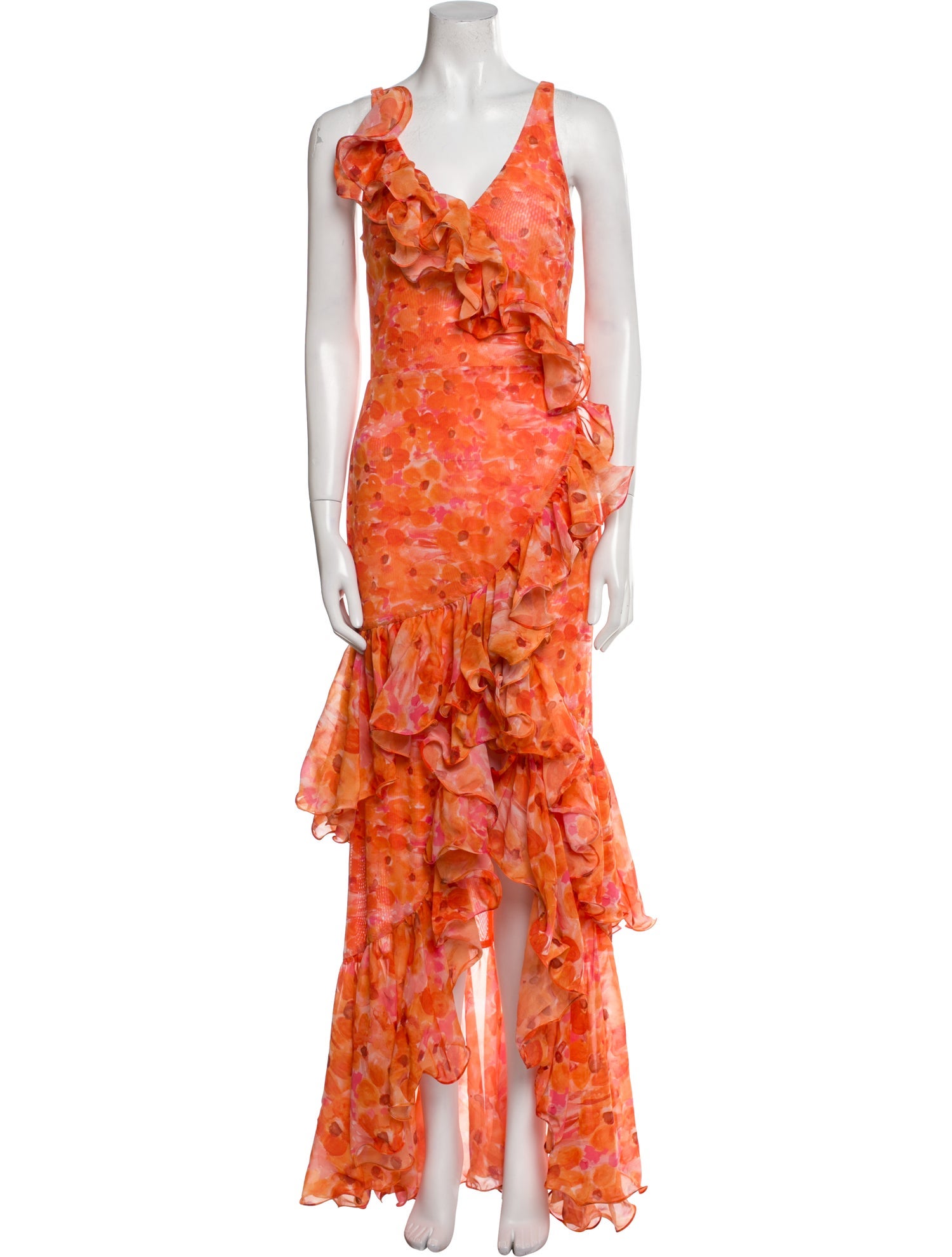 PatBO Floral Print Long Dress