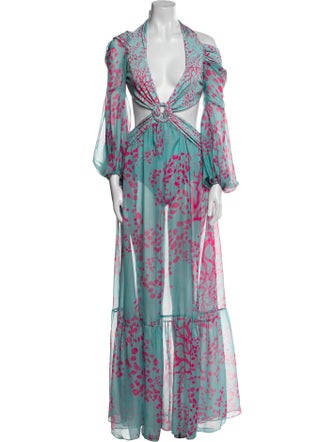 PatBO Printed Long Dress