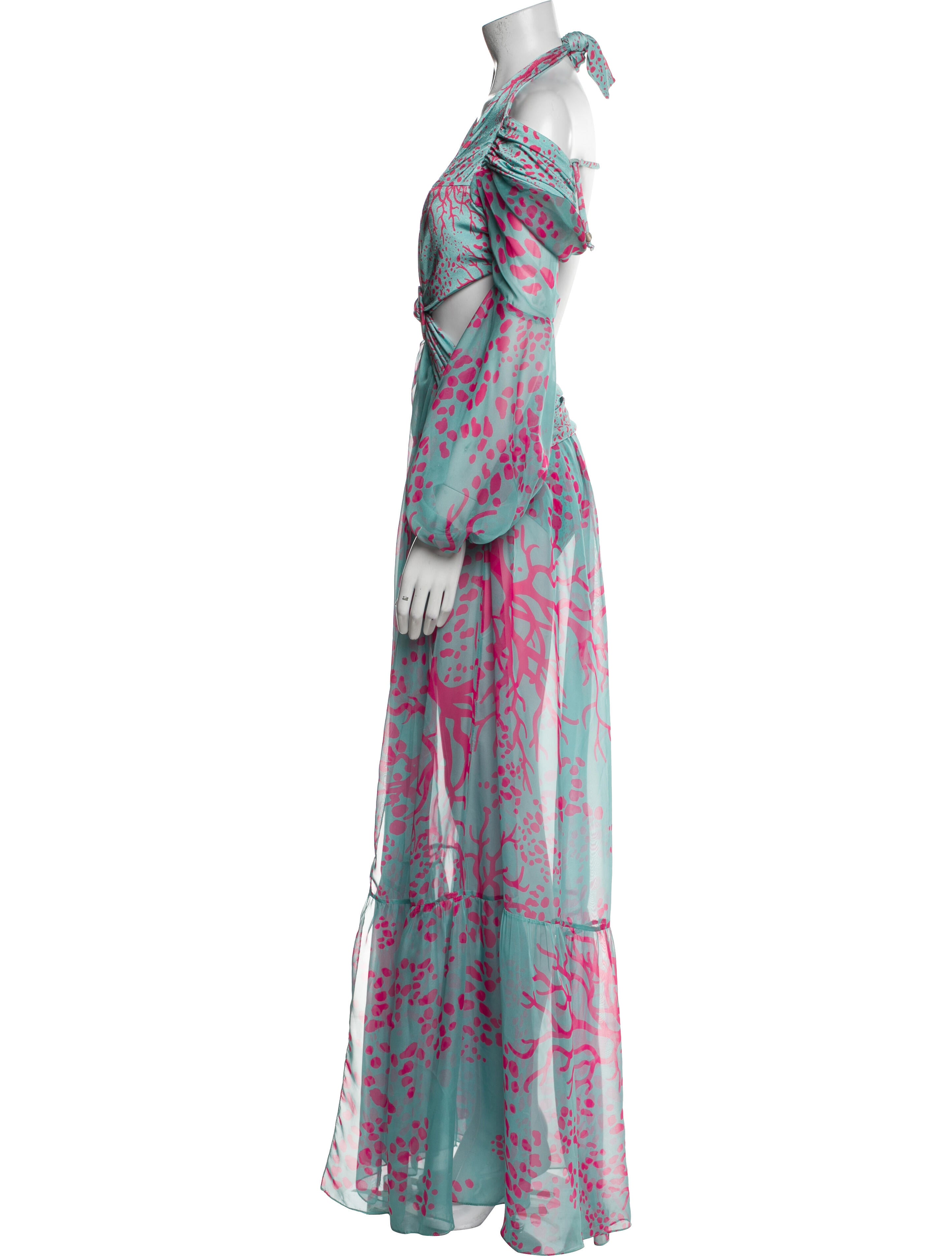 PatBO Printed Long Dress