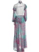 PatBO Printed Long Dress
