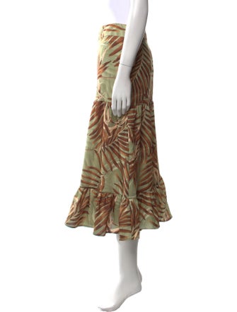 PatBO Printed Midi Length Skirt