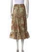PatBO Printed Midi Length Skirt