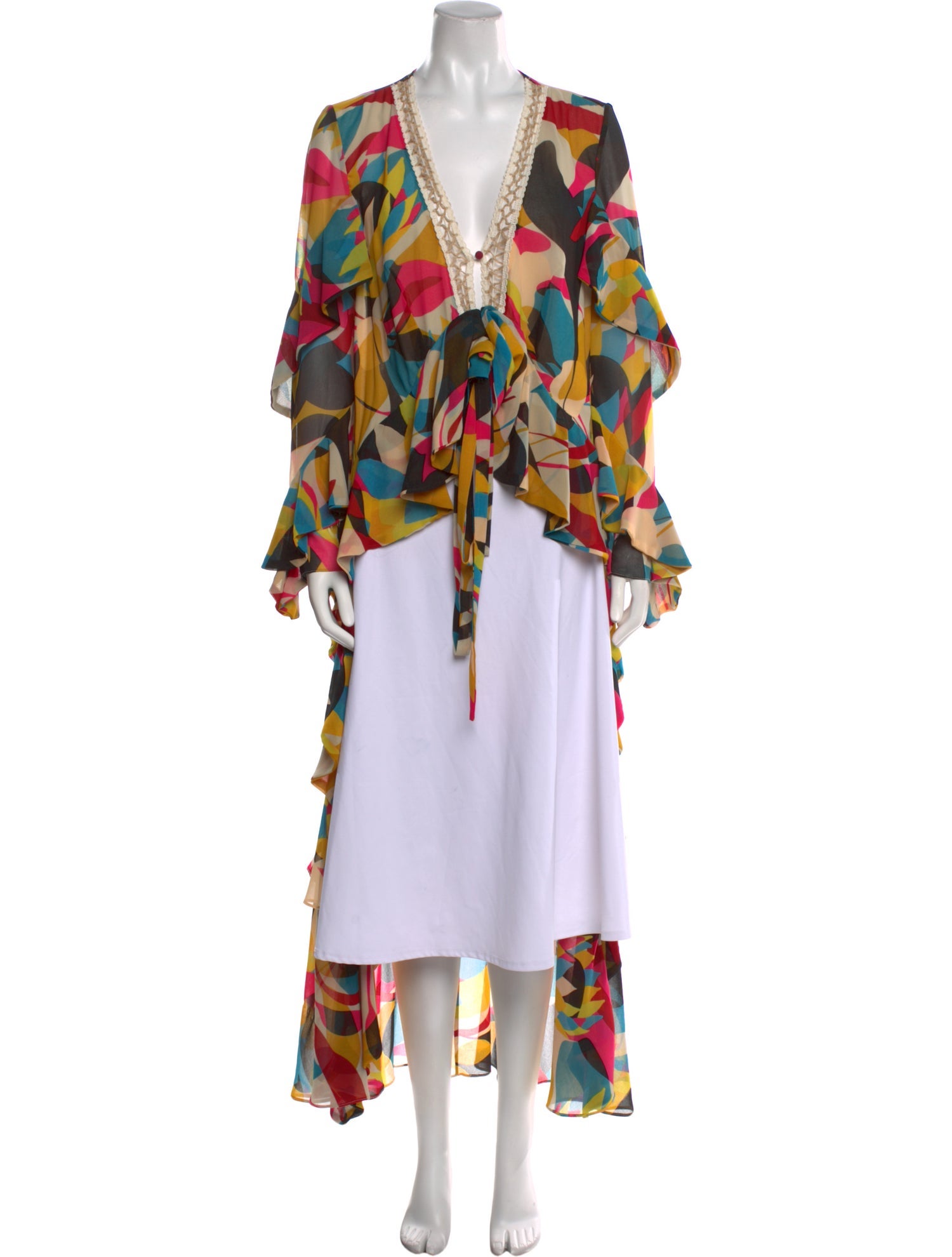PatBO Printed Long Dress