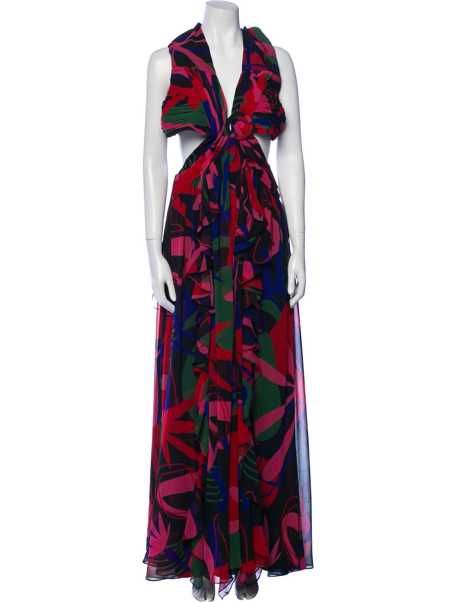 PatBO Printed Long Dress