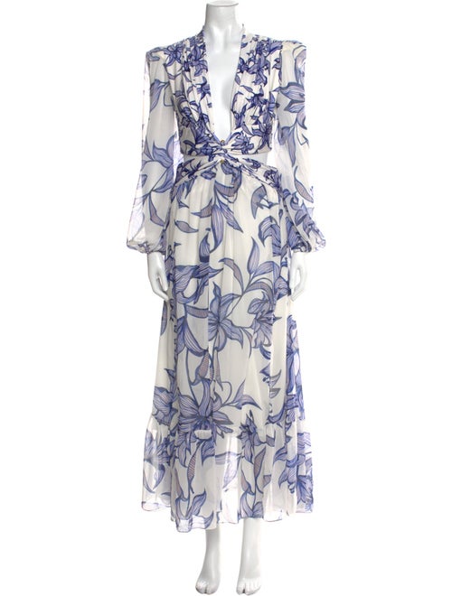 PatBO Floral Print Long Dress