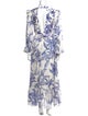 PatBO Floral Print Long Dress
