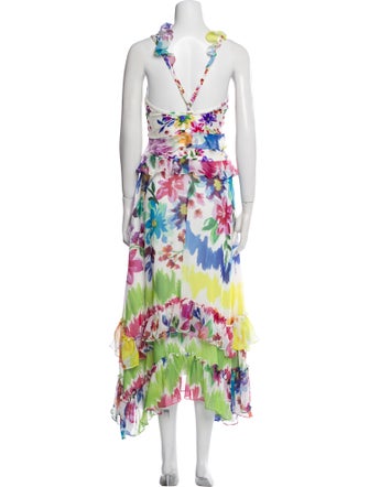 PatBO Floral Print Long Dress