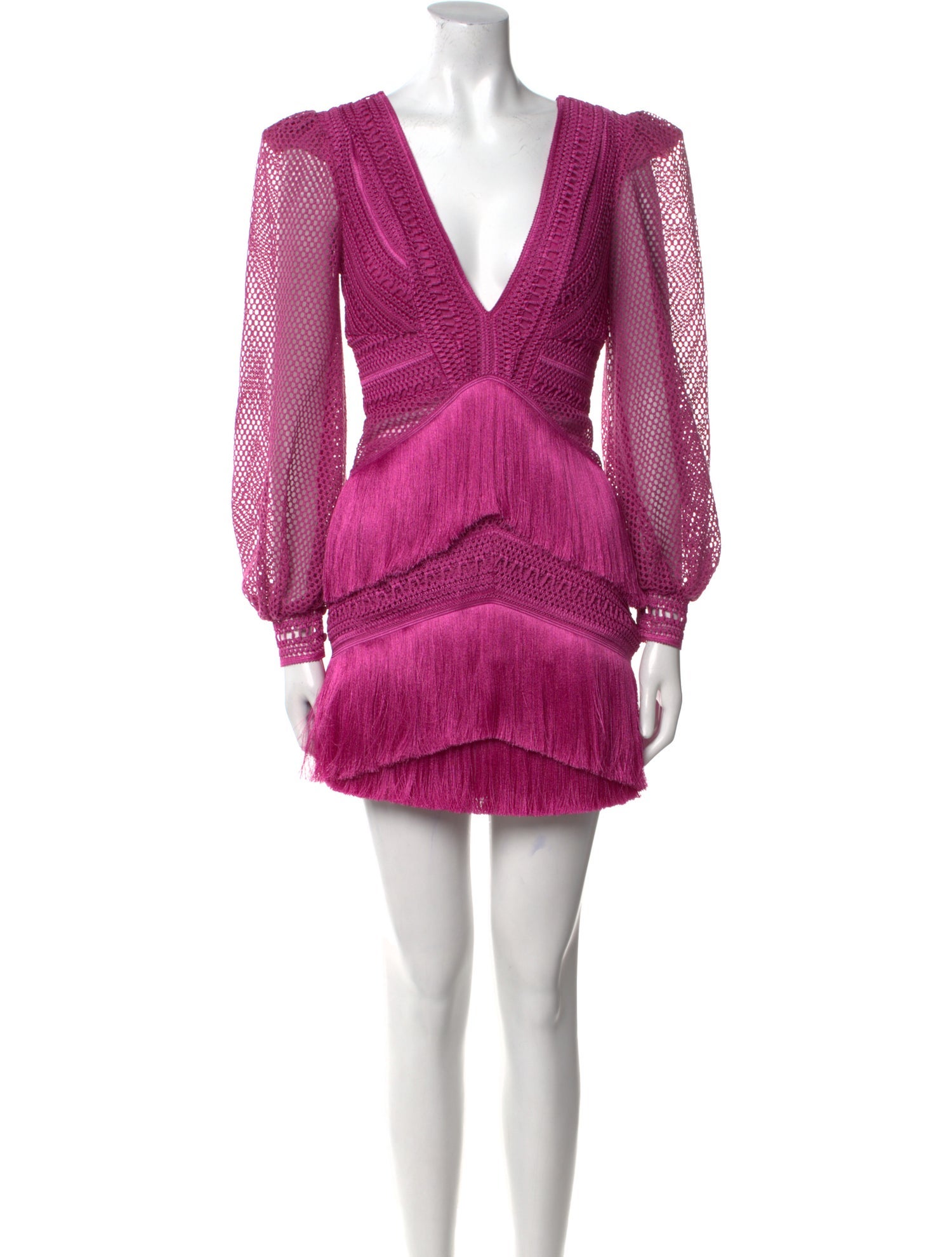 PatBO V-Neck Mini Dress